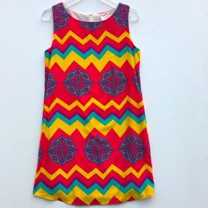 PEACH LOVE CALIFORNIA RETRO SHIFT DRESS